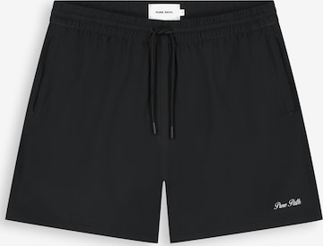 Pure Path Badeshorts in Schwarz: Vorderseite