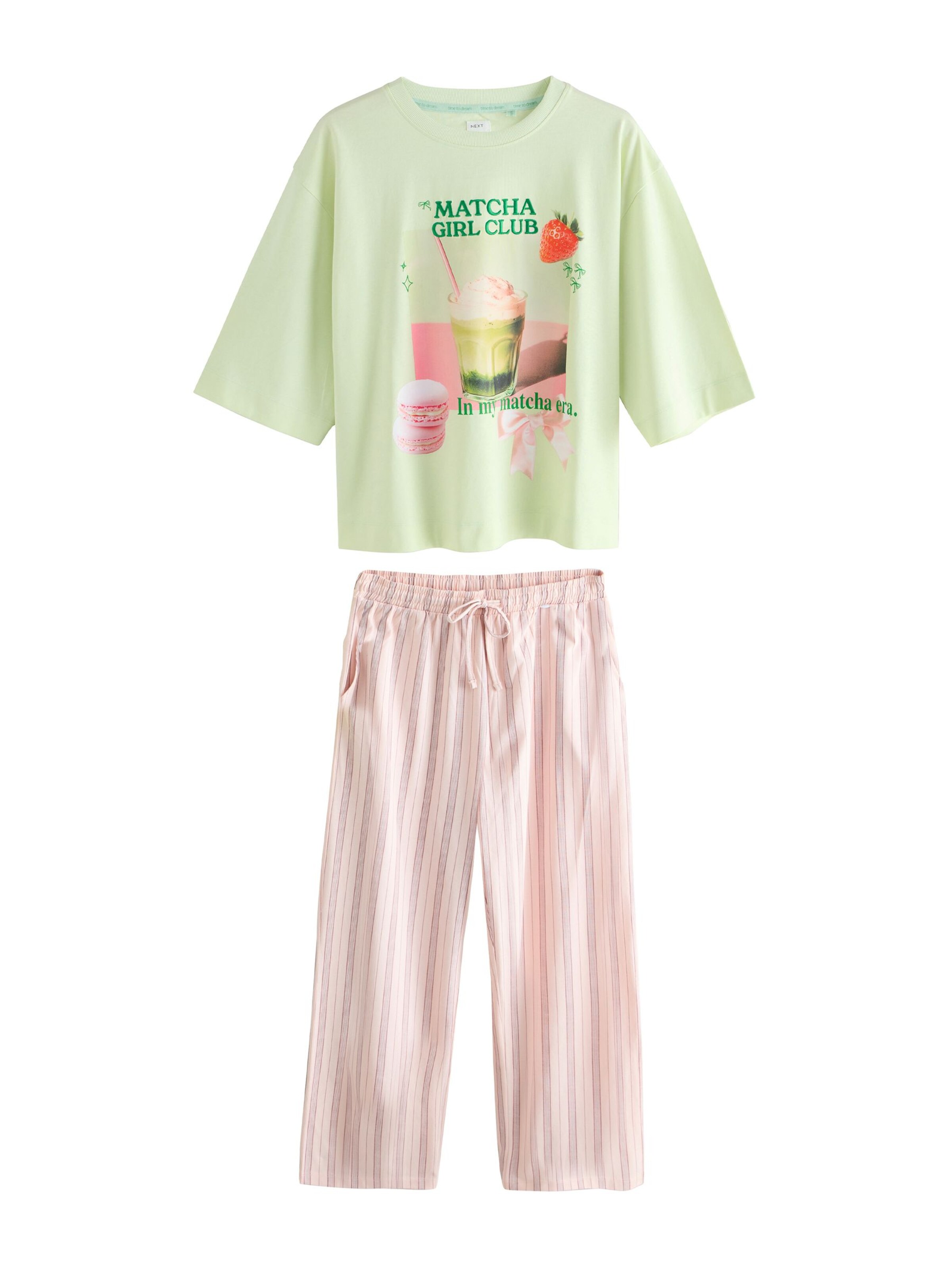 Next Пижама в зелено: отпред