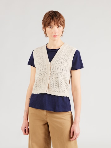 Gilet in maglia di ONLY in grigio: frontale