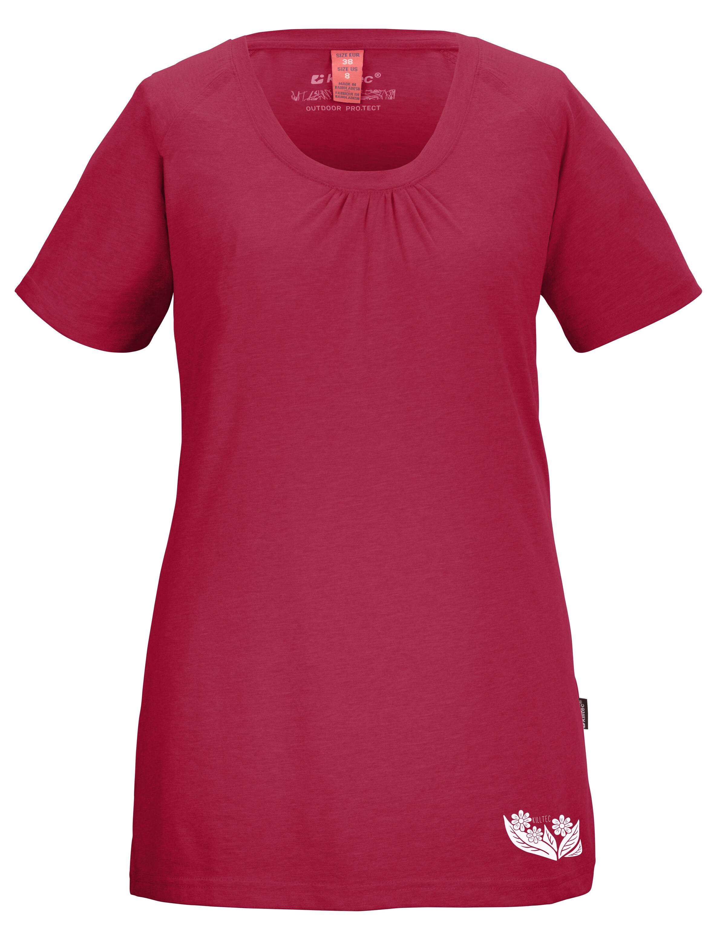 KILLTEC Performance Shirt in Pink: front