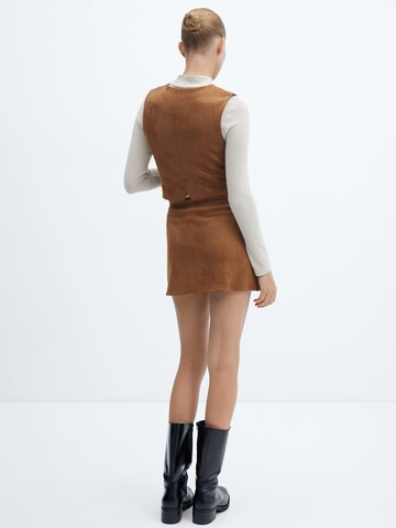 Gilet de costume MANGO en marron