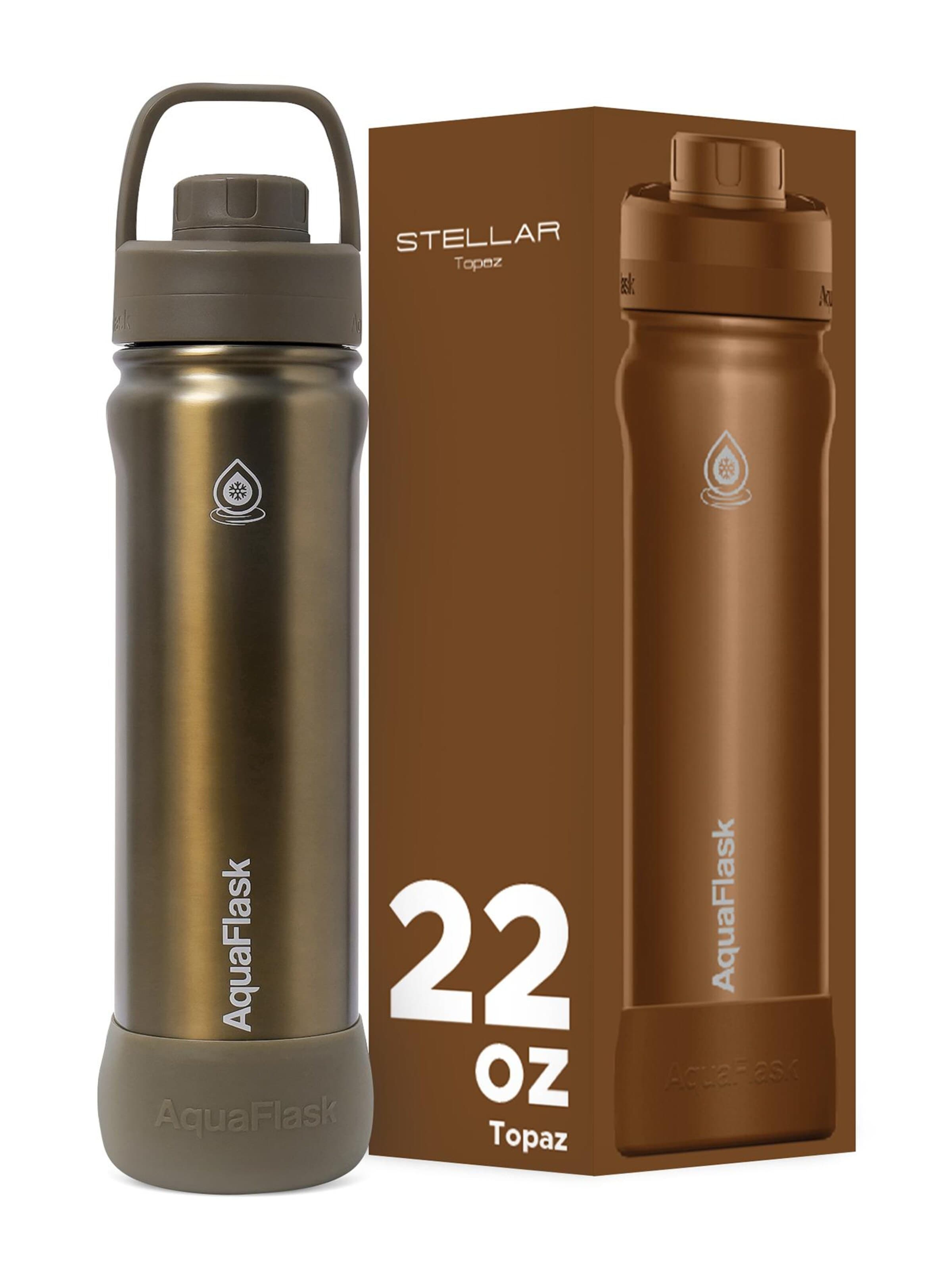 AquaFlask Láhev na vodu 'AquaFlask Termoláhev STELLAR 650 ml' – hnědá