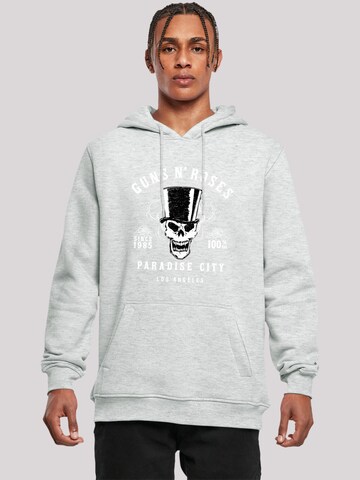 Sweat-shirt 'Guns 'n' Roses Whiskey Label Rock Band' F4NT4STIC en gris : devant