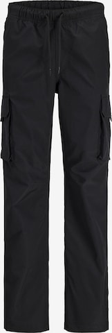 Loosefit Pantaloni di Jack & Jones Junior in nero: frontale