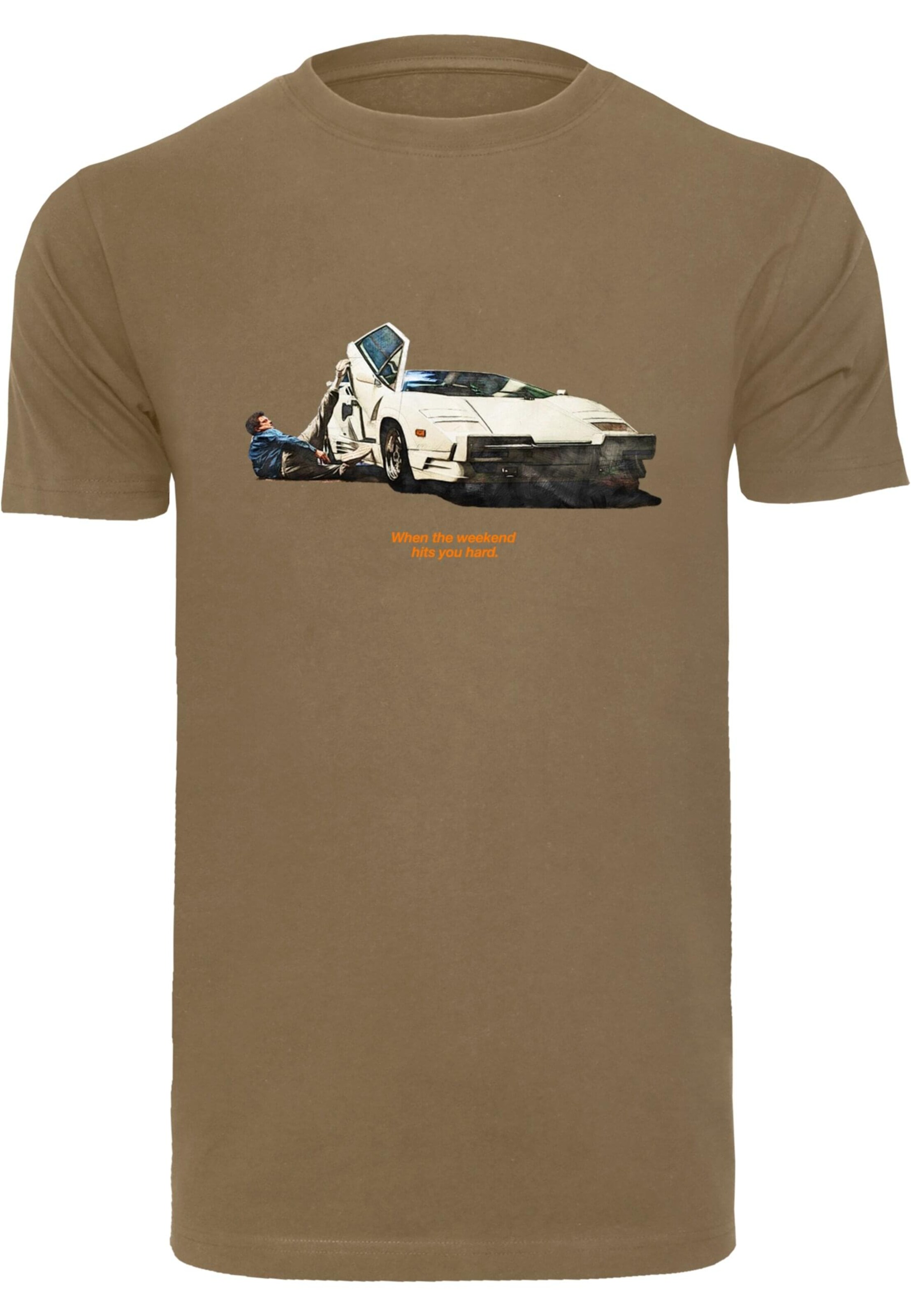 Maglietta 'Weekend Wolf' di Mister Tee in verde: frontale