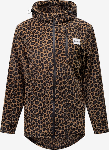 Veste en polaire fonctionnelle Eivy en marron : devant