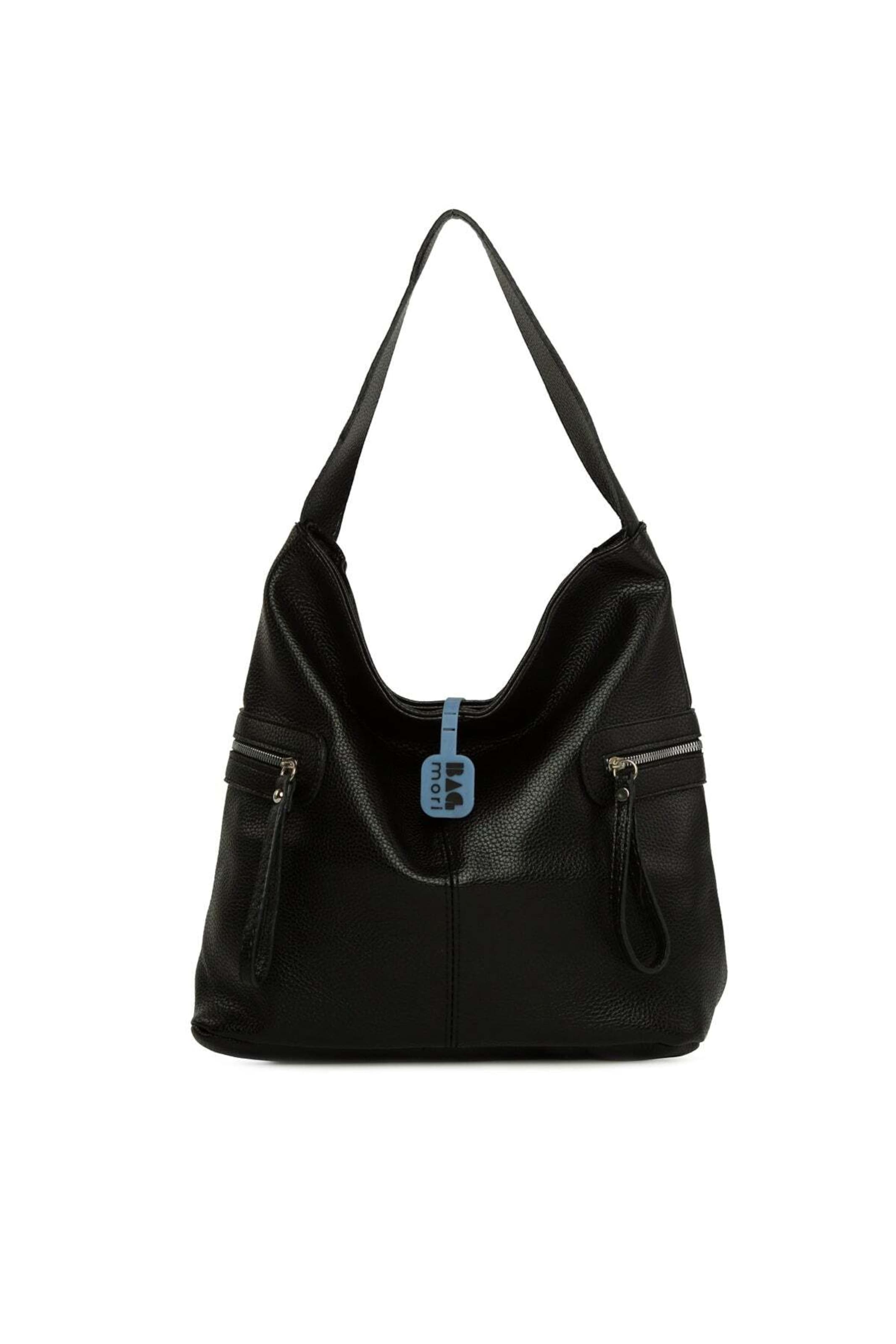 Bagmori Schultertasche in Schwarz: Vorderseite