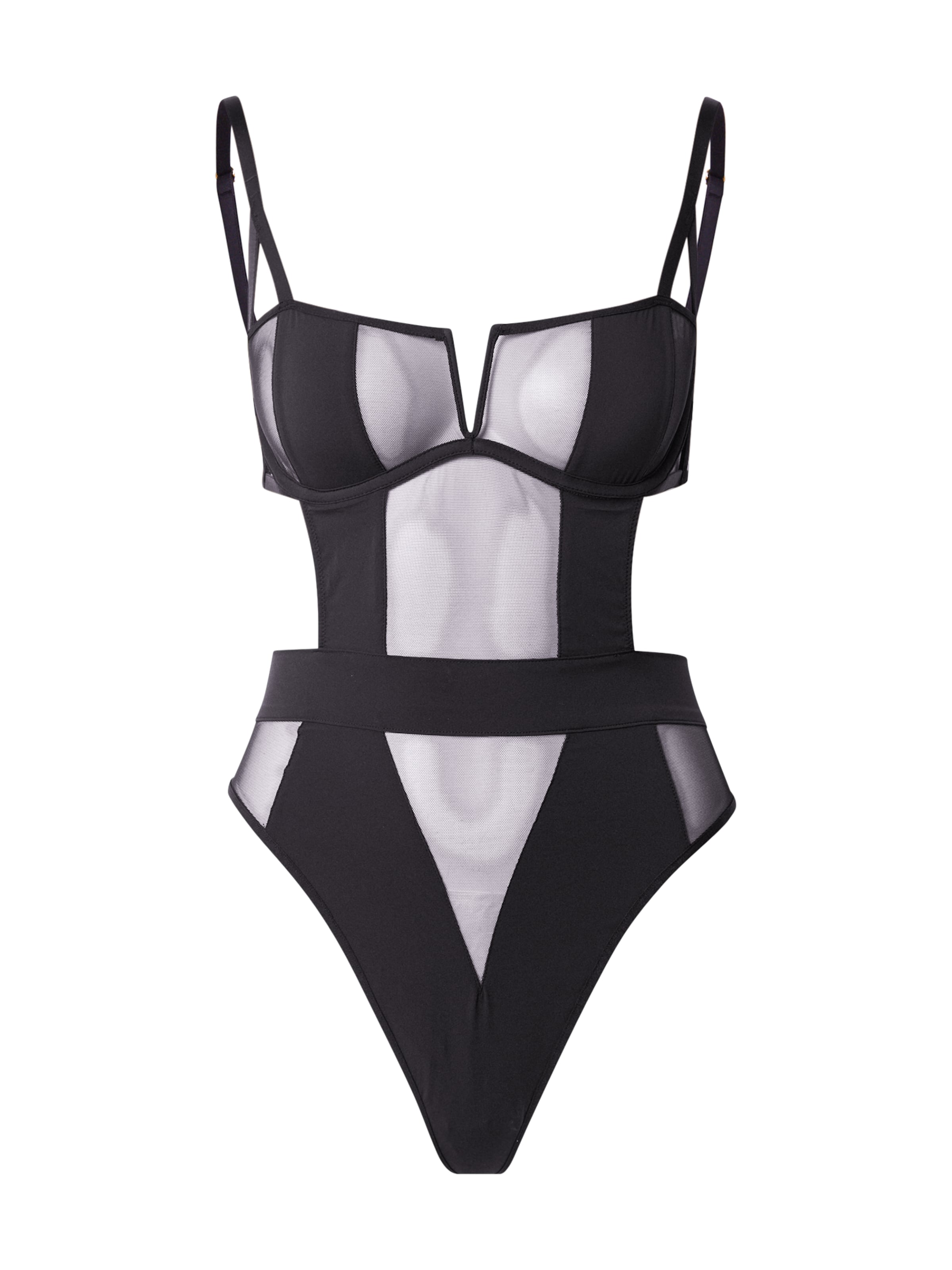 Bluebella Bodi 'Orla Wired', värv must: eest vaates