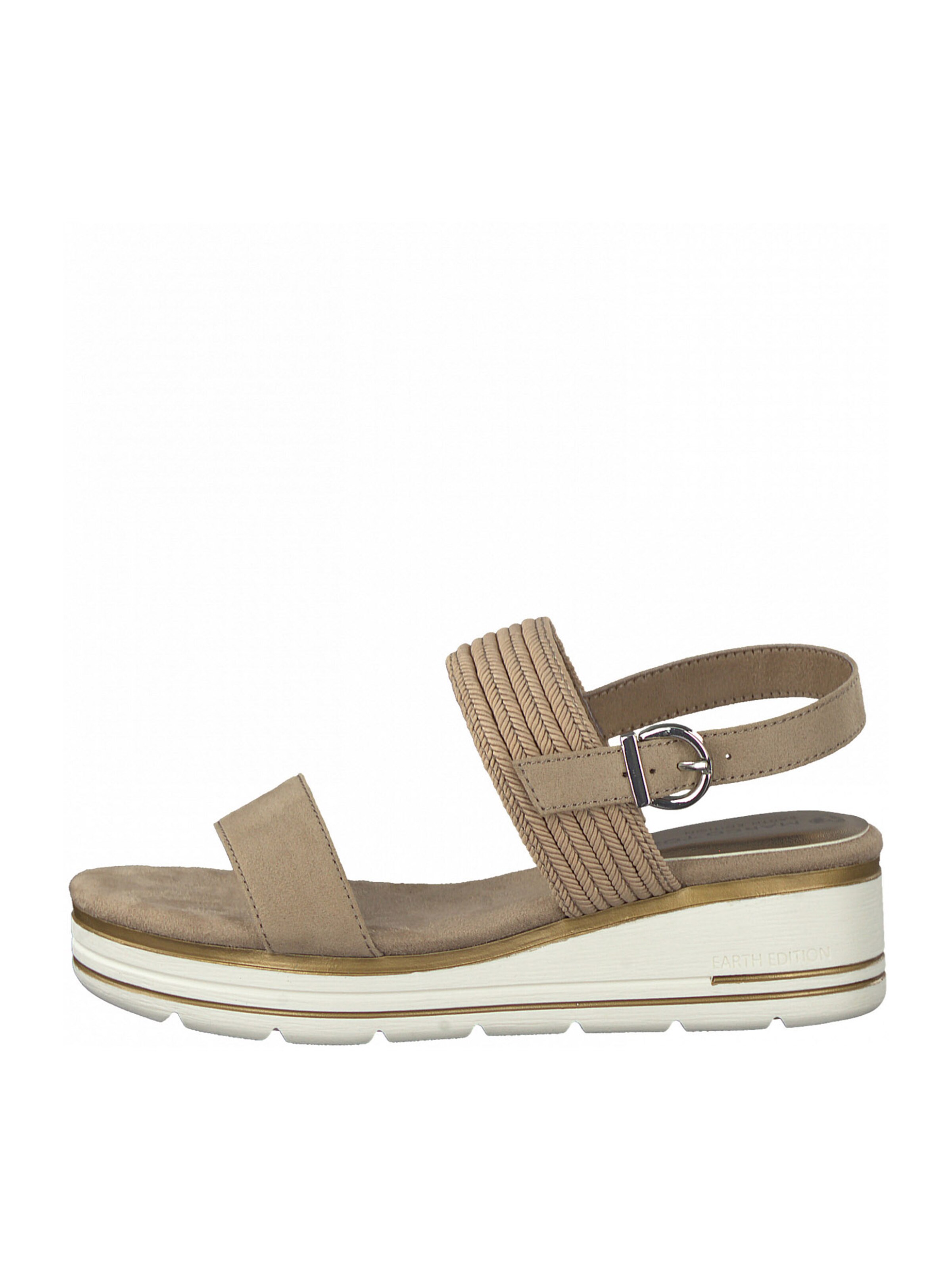 Earth Edition by Marco Tozzi Strap Sandals in Beige