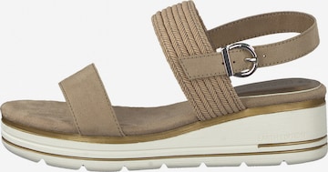 Earth Edition by Marco Tozzi Strap sandal in Beige