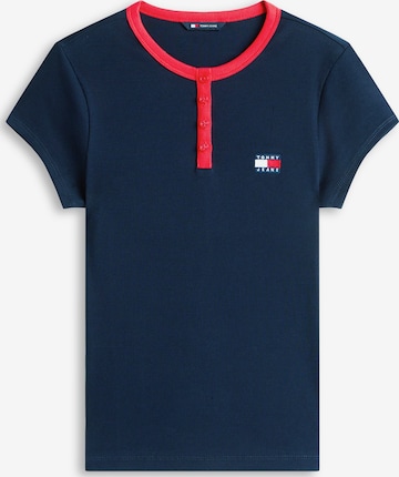T-shirt Tommy Jeans en bleu : devant