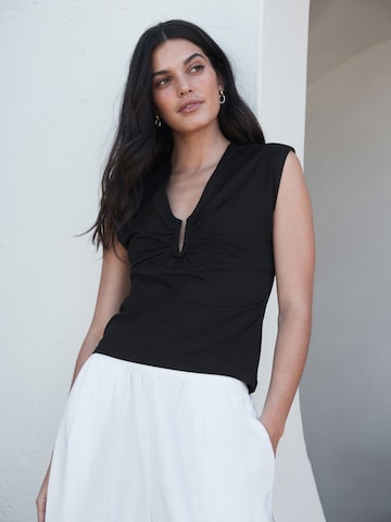 Next Bluse in Schwarz: Vorderseite