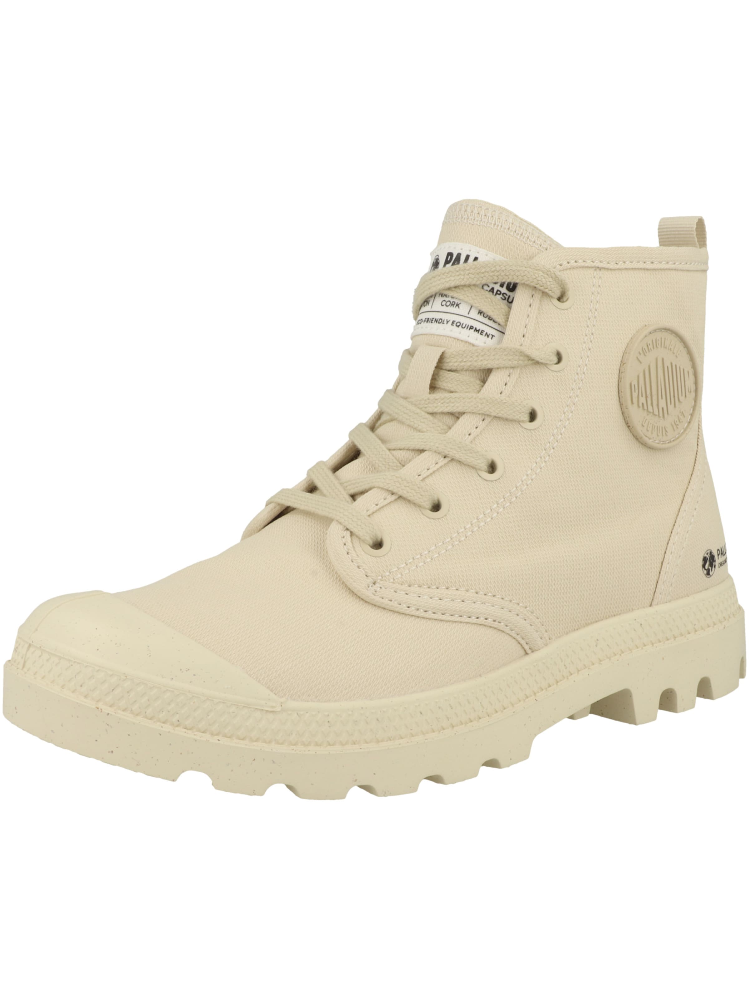 Palladium - Botim com fivela 'Pampa Hi' em bege: frente