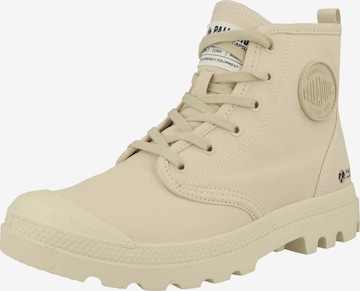 Bottines à lacets 'Pampa Hi' Palladium en beige : devant