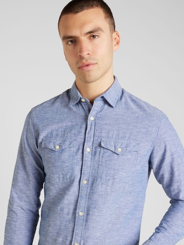 JACK & JONES Slim Fit Hemd 'SHERIDAN' in Blau