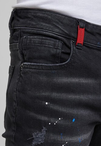 2Y Premium Slimfit Jeans 'Leonardo' in Schwarz