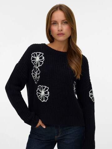 VERO MODA Trui 'VMLaura' in Zwart: voorkant