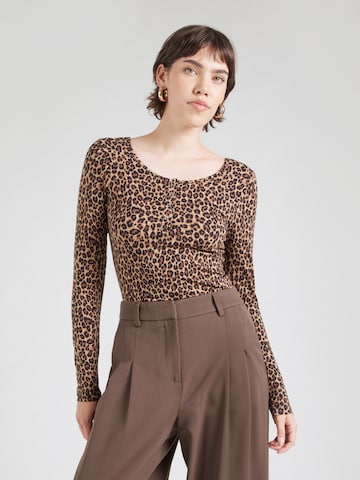 PIECES Shirts 'PCKITTY' i beige: forside