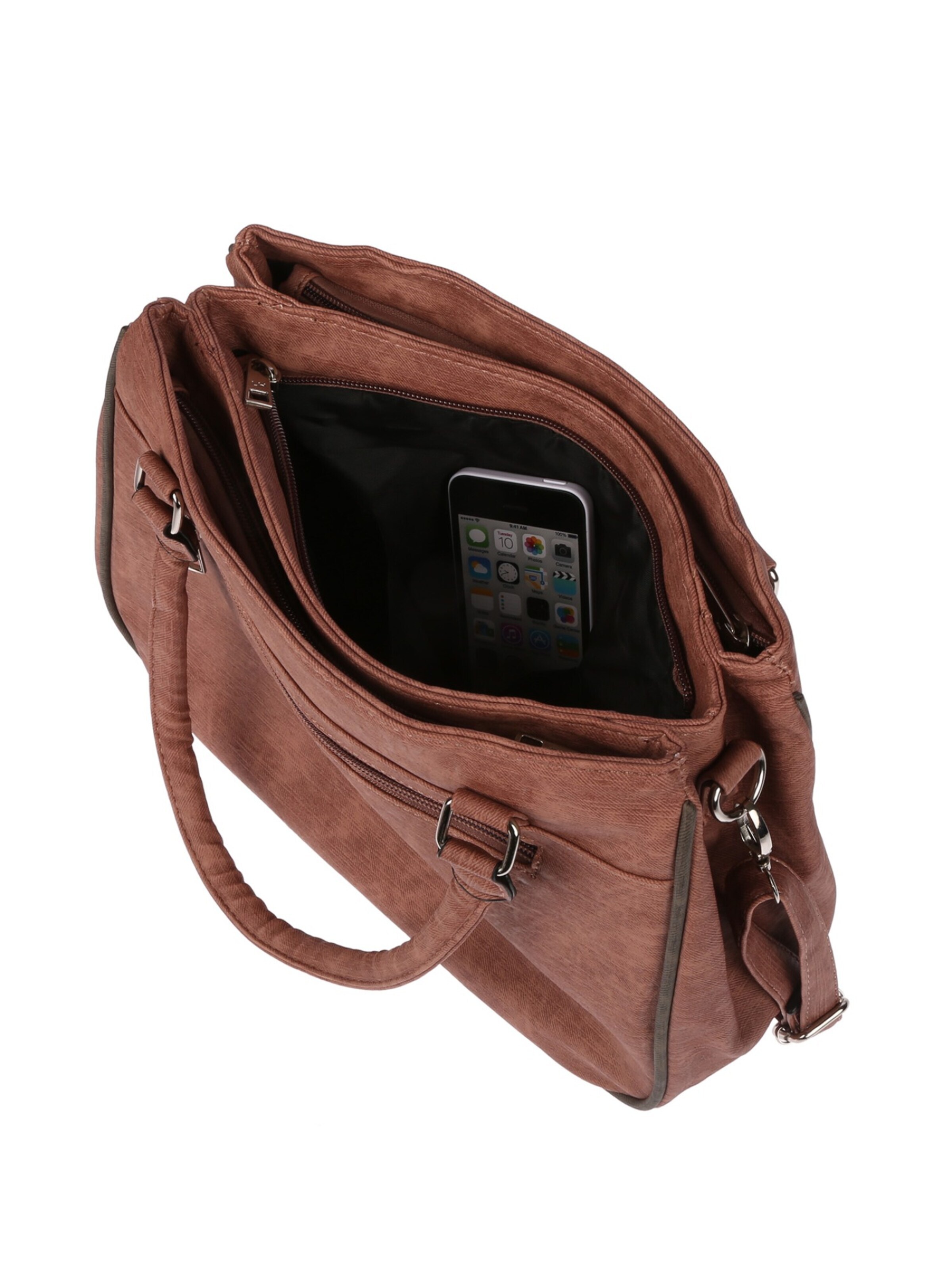 Christian Wippermann Handtasche 'Große Damen Tasche Umhängetasche Schultertasche'‌‌‌‌ in Pink