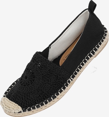 Espadrile 'Serd ' de la Palado by Sila Sahin pe negru: față