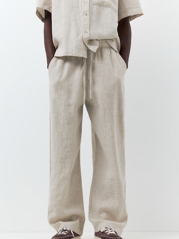 Pull&Bear Baggy Nadrág - bézs: elől