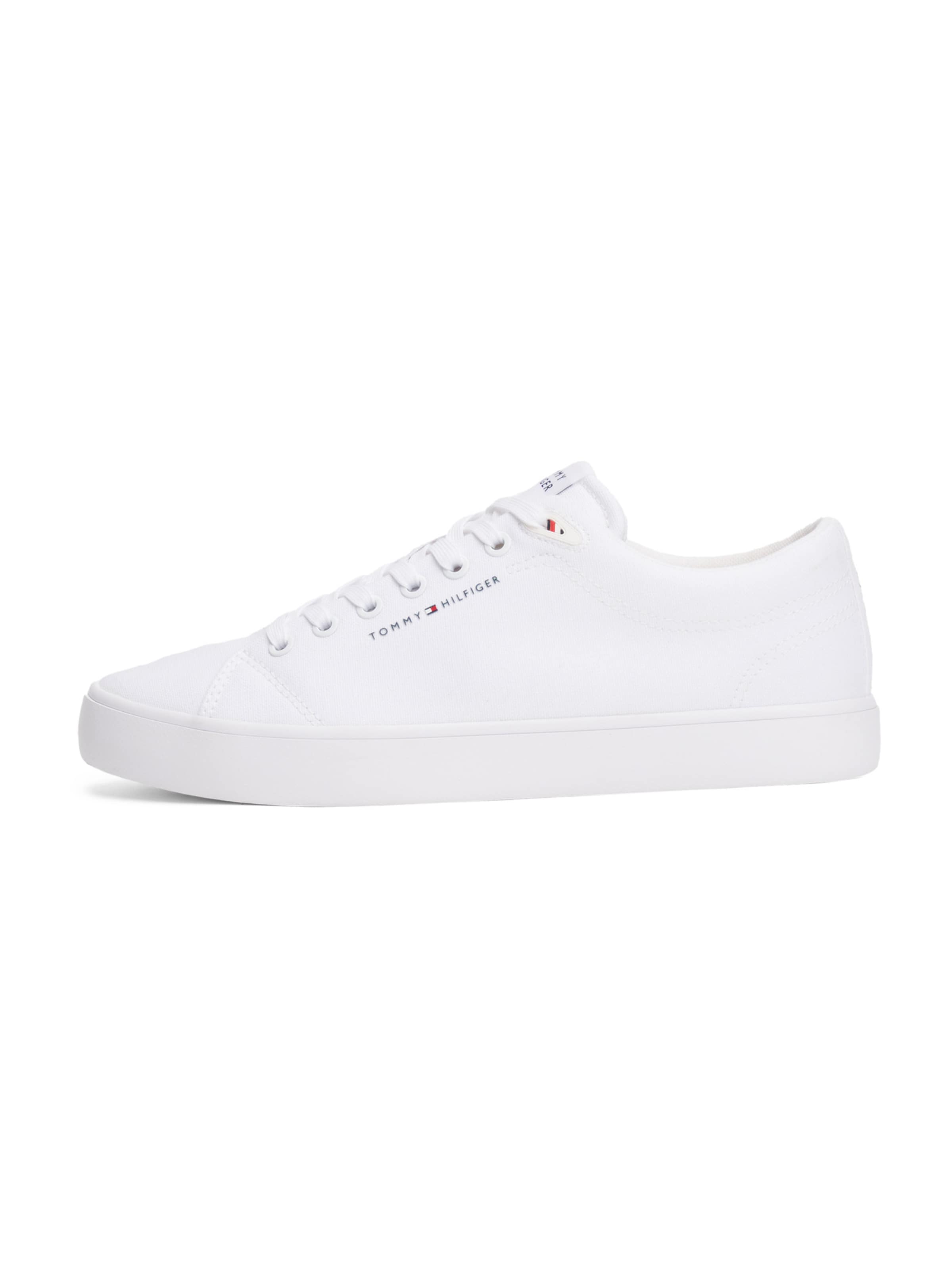 Baskets basses TOMMY HILFIGER en blanc : devant