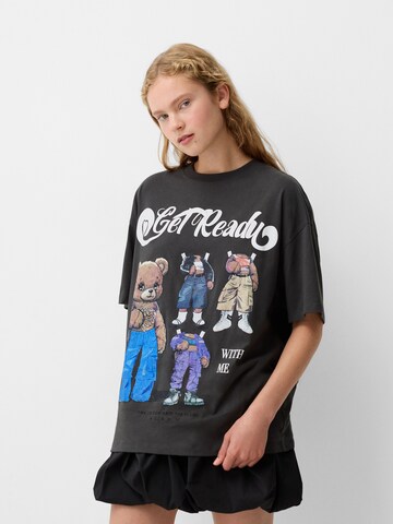 Bershka Shirt in Grey: front