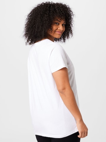 T-shirt ONLY Curve en blanc