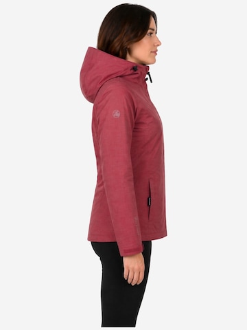 deproc Winter jacket 'Outdoorjacke LAVAL Damen Regenjacke, Wanderjacke' in Red