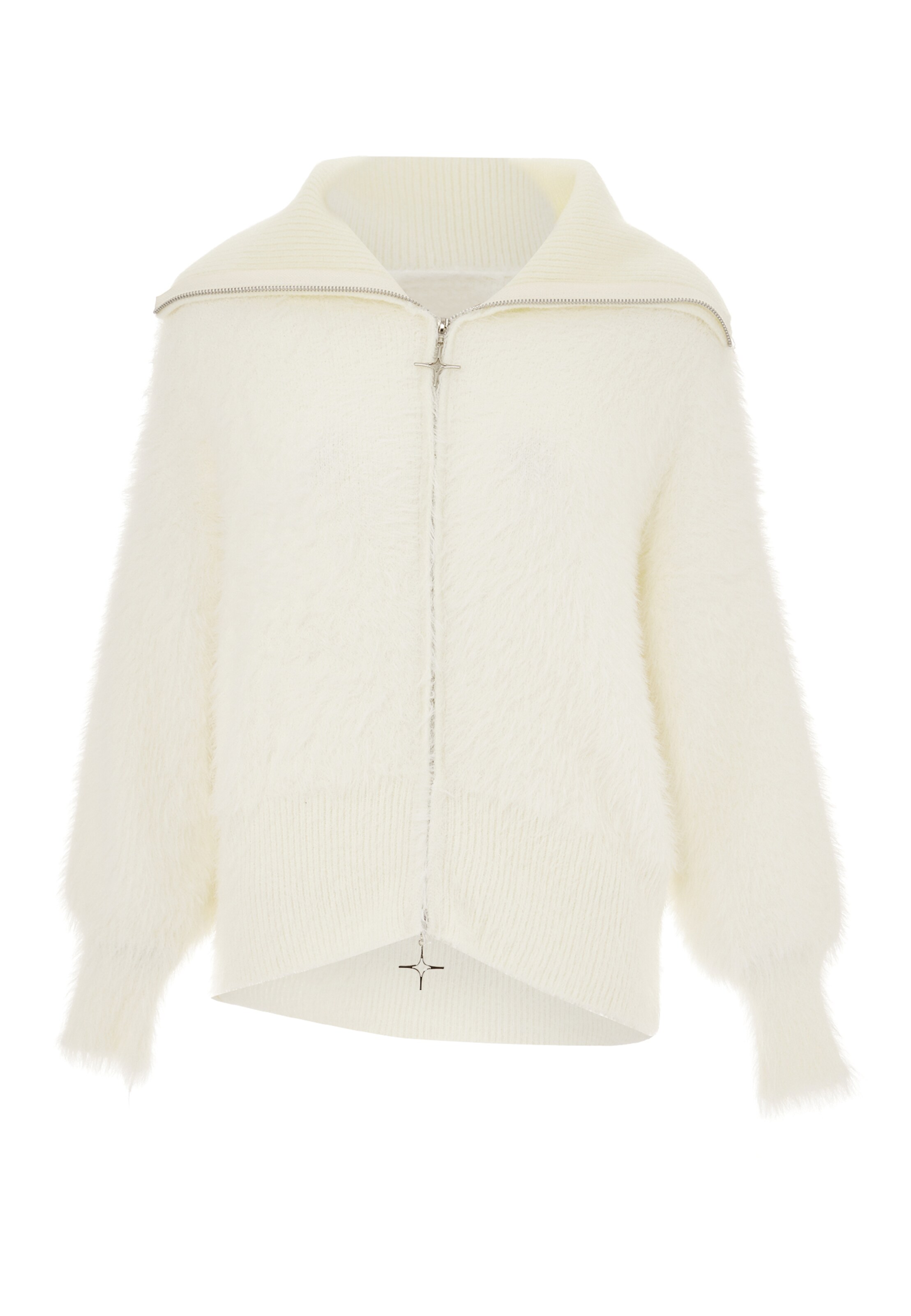 NALLY - Casaco de malha em branco: frente