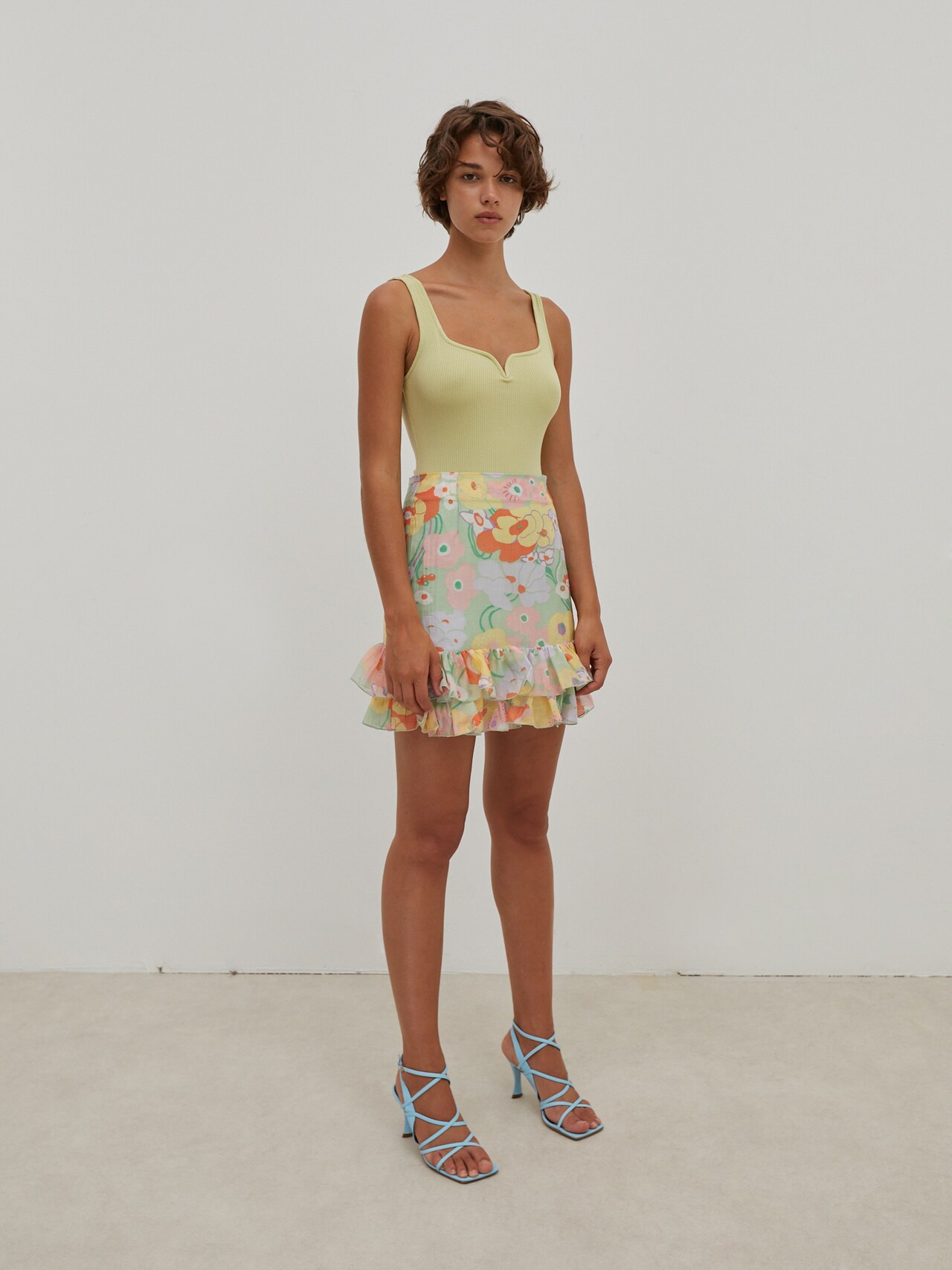 EDITED Producten Shirt body 'Ayla' Groen