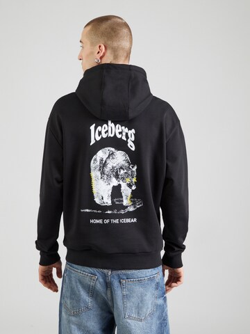 ICEBERG Μπλούζα φούτερ σε μαύρο: μπροστά