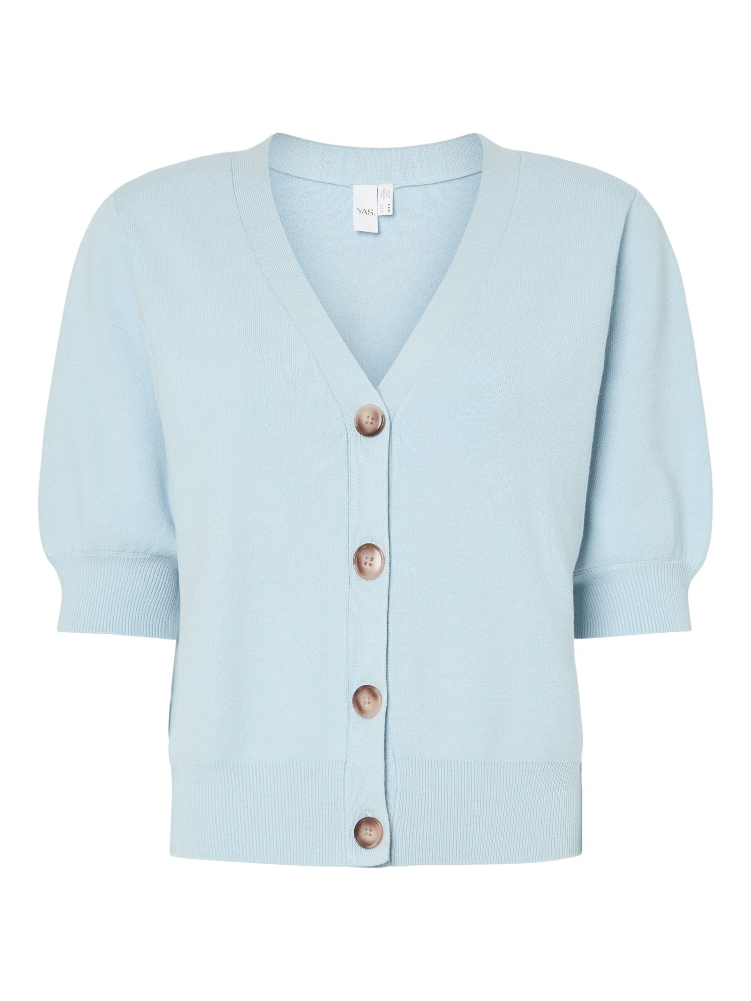 YAS Knit cardigan 'YASFonny' in Blue: front