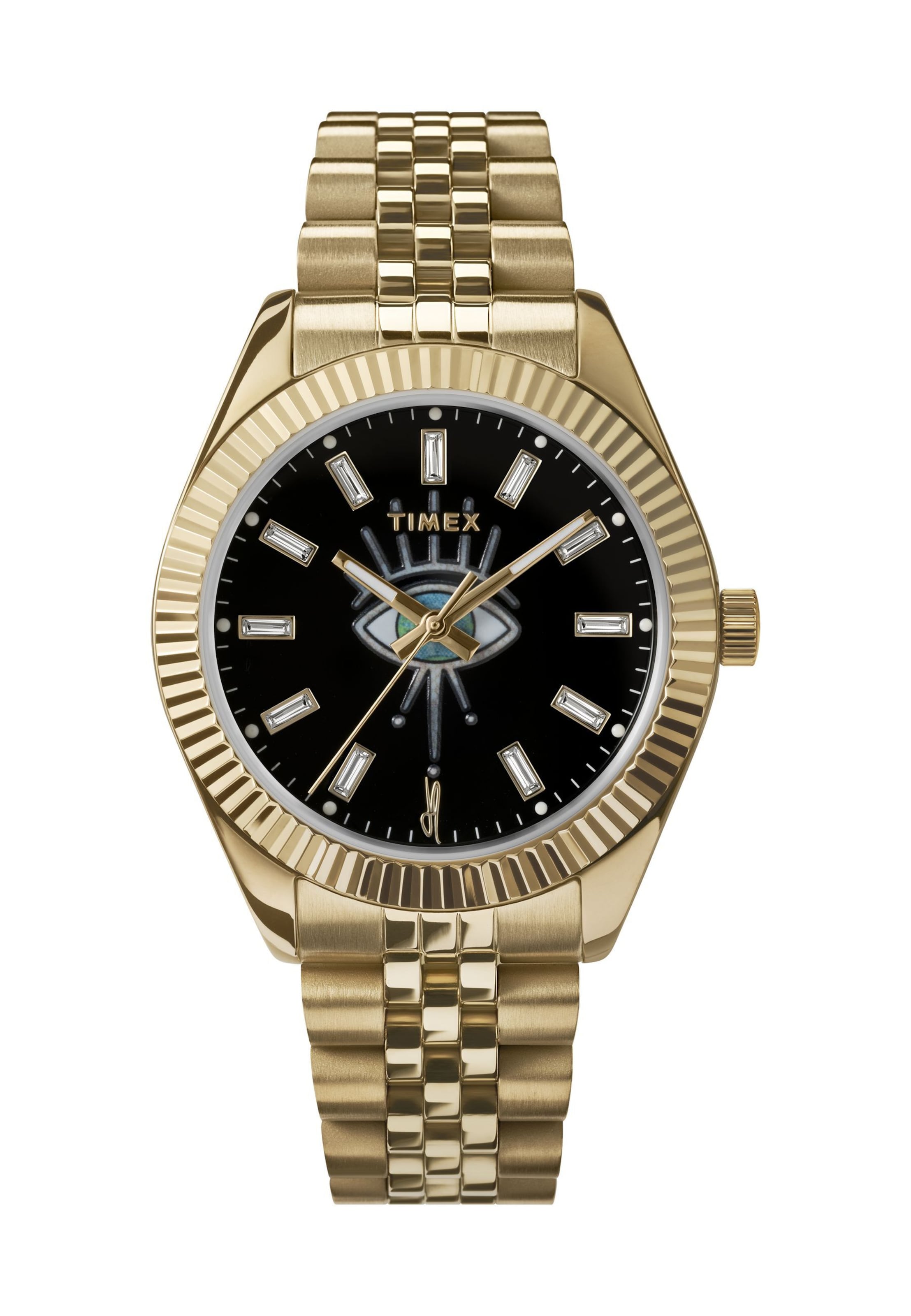 TIMEX Analoguhr 'Jacquie Aiche' in Gold: Vorderseite