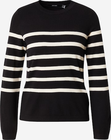 VERO MODA Свитер 'Saba' в Черный: спереди