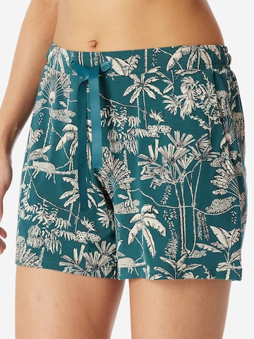 Pantalon de pyjama 'Mix Relax' SCHIESSER en vert : devant