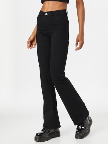 Lindex Flared Jeans 'Mira' in Zwart: voorkant