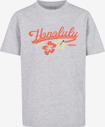 T-Shirt 'Honolulu' F4NT4STIC en gris : devant