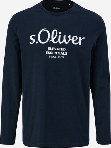 s.Oliver Shirt in Blauw: voorkant