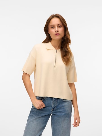 VERO MODA Sweater 'VMGold' in White: front
