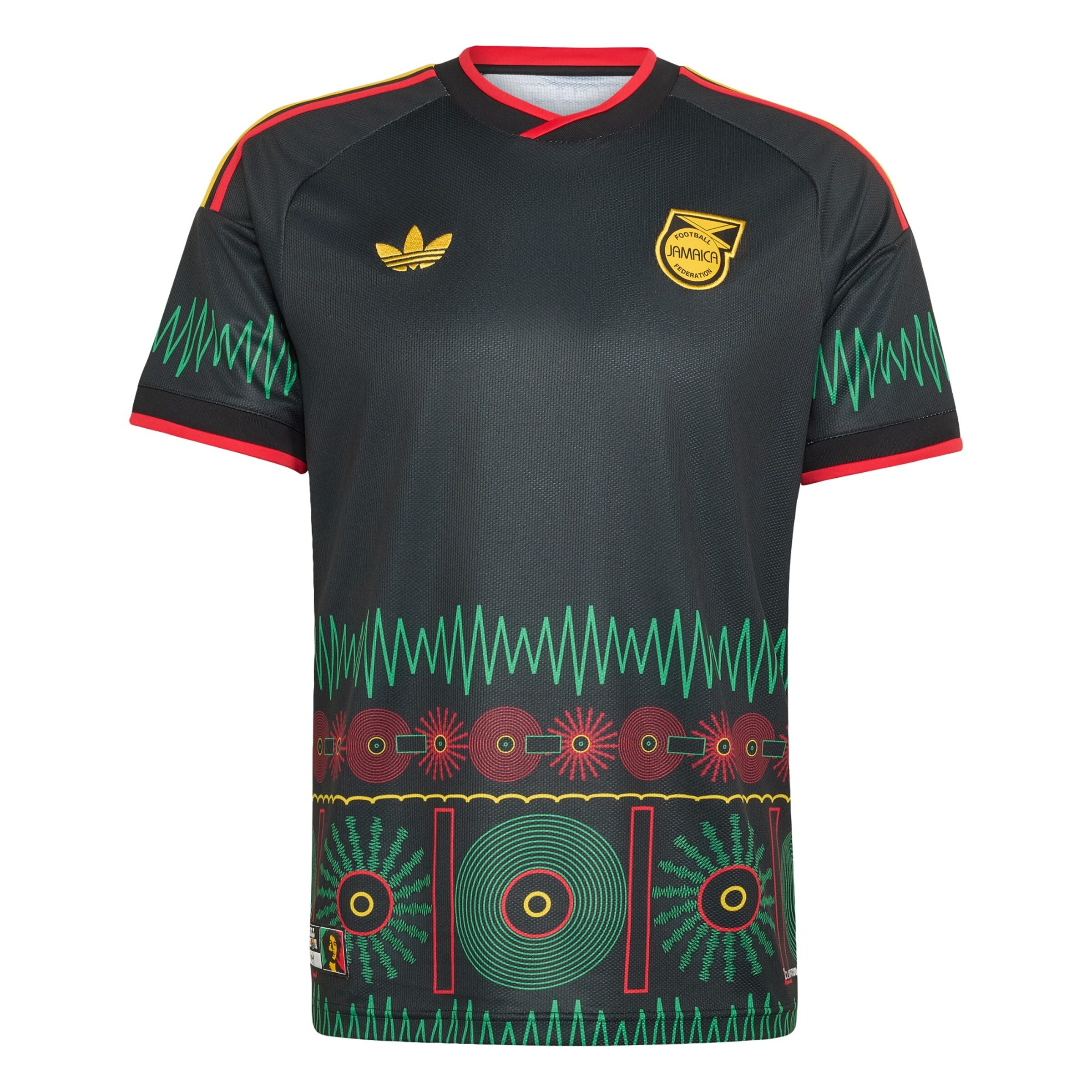 ADIDAS PERFORMANCE Jersey 'Jamaika 26 x Bob Marley' in Yellow / Emerald / Red / Black, Item view