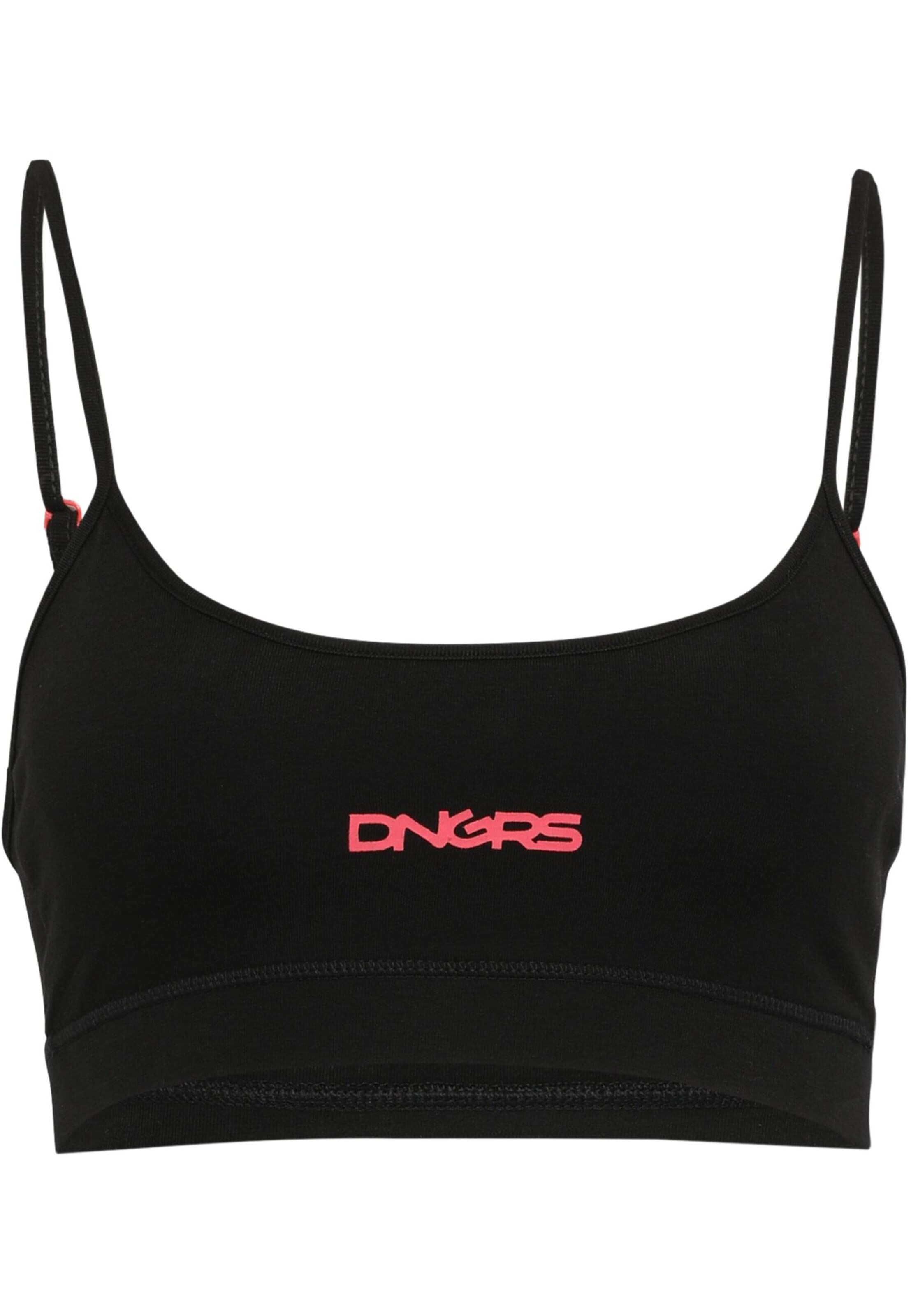 Dangerous DNGRS Bustier BH in Schwarz: Vorderseite