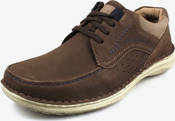 JOSEF SEIBEL Lace-Up Shoes 'Anvers 91' in Brown: front