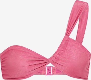 LSCN by LASCANA Bikini Top in Pink: front