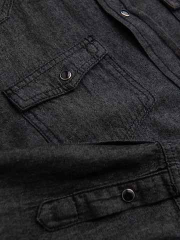 Regular fit Camicia di Ombre in nero