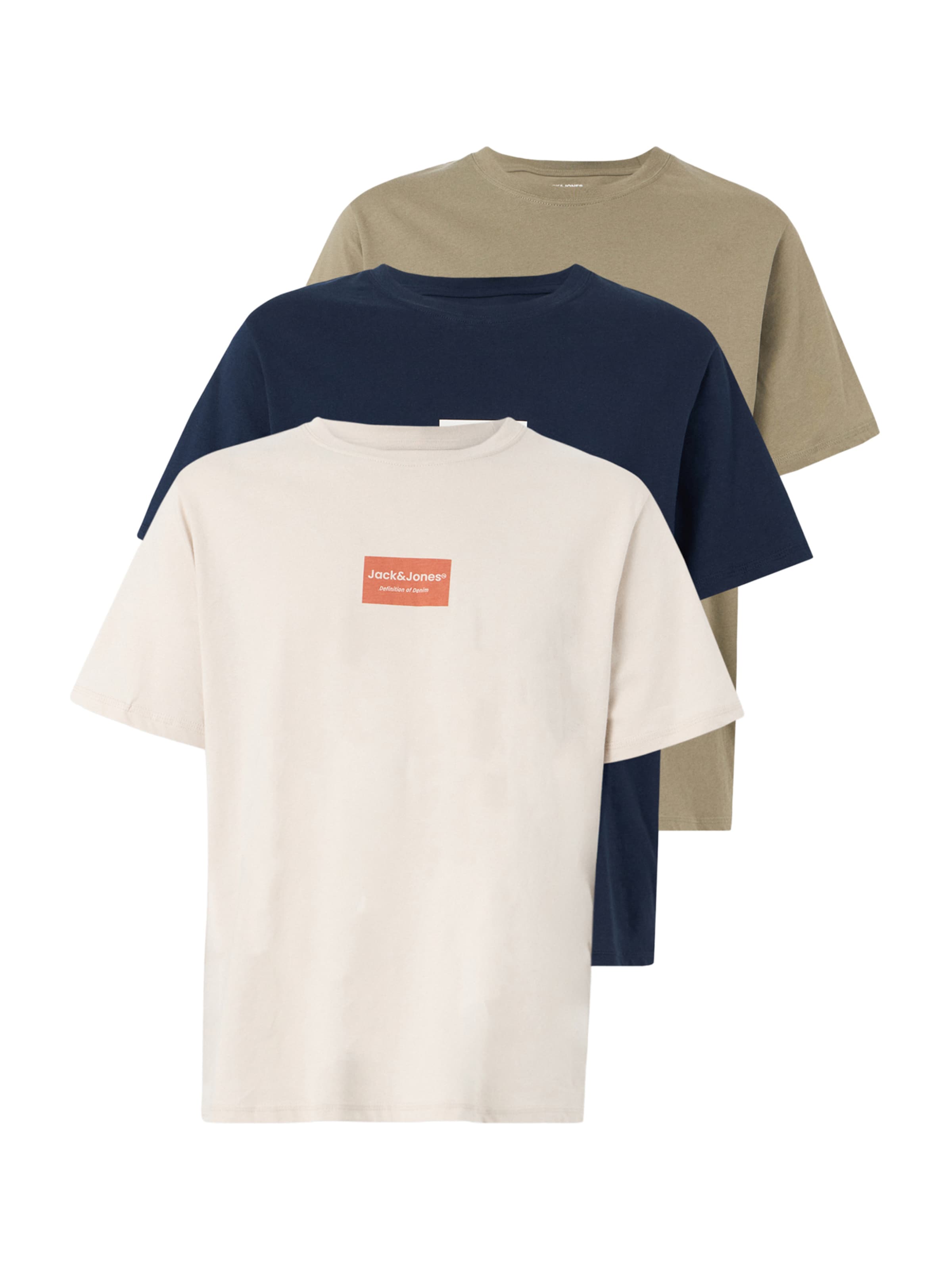 JACK & JONES Shirt 'JJFRANK' in Beige: front