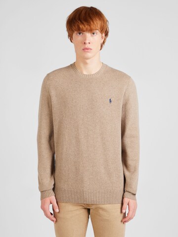 Pull-over Polo Ralph Lauren en marron : devant