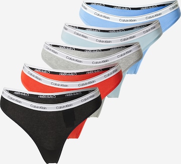 Calvin Klein Underwear Стринги в Синий: спереди