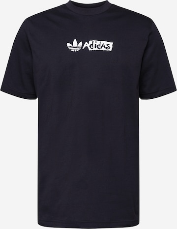 ADIDAS ORIGINALS - Camiseta 'PEACE' en negro: frente