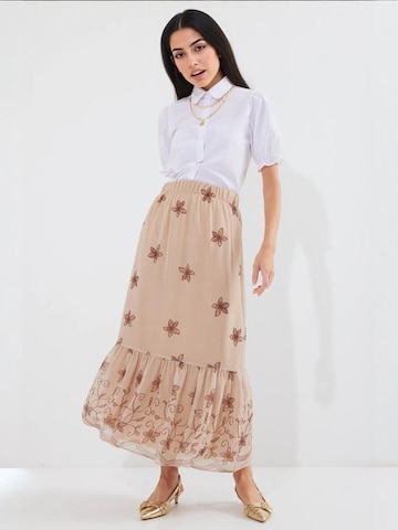 Bigdart Skirt in Brown: front